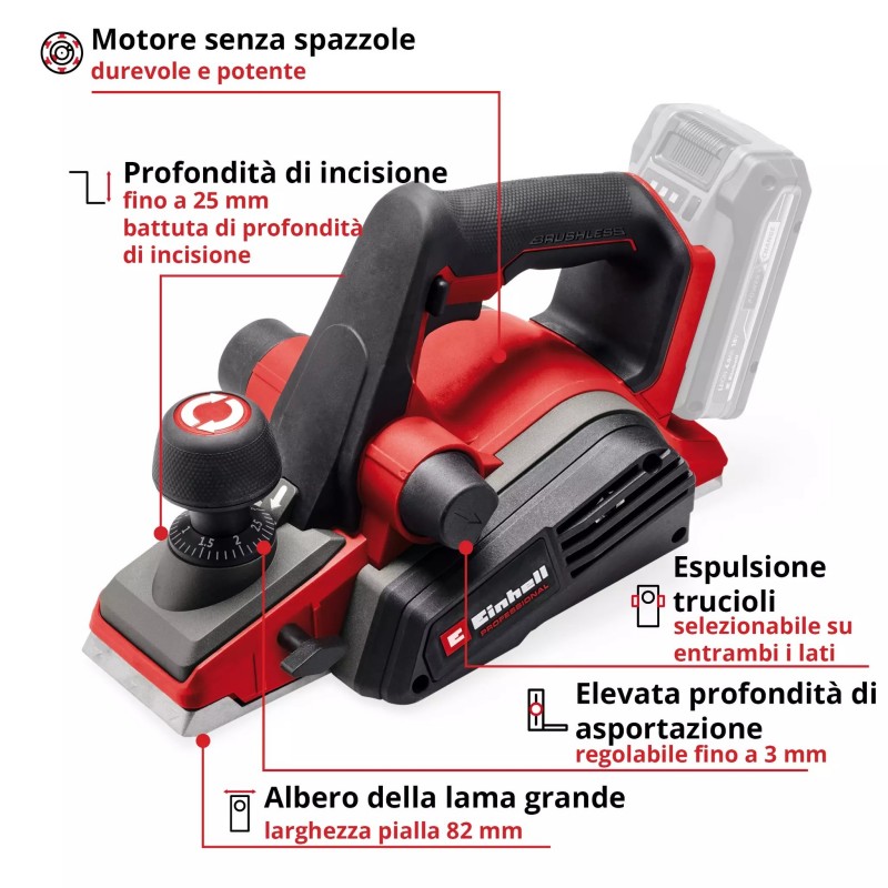 EINHELL PIALLA A BATTERIA TP-PL 18/3 Li BL - Solo