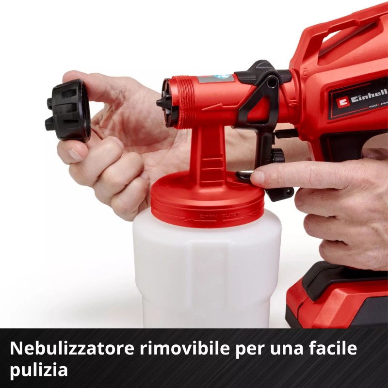 EINHELL PISTOLA A SPRUZZO TC-SY 18/60 Li-Solo