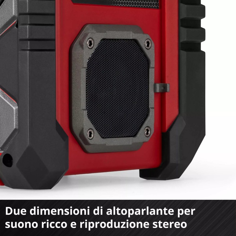 EINHELL RADIO DA CANTIERE TE-CR 18 Li DAB+/FM/BT - Solo
