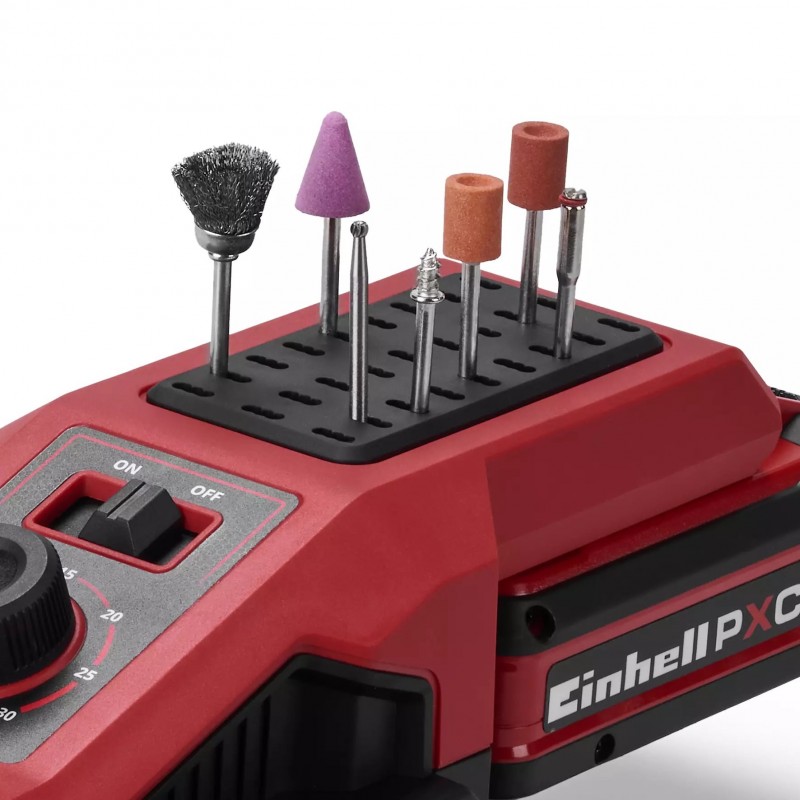 EINHELL UTENSILE DI RETTIFICA E INCISIONE A BATTERIA TE-MT 18/34 Li-Solo