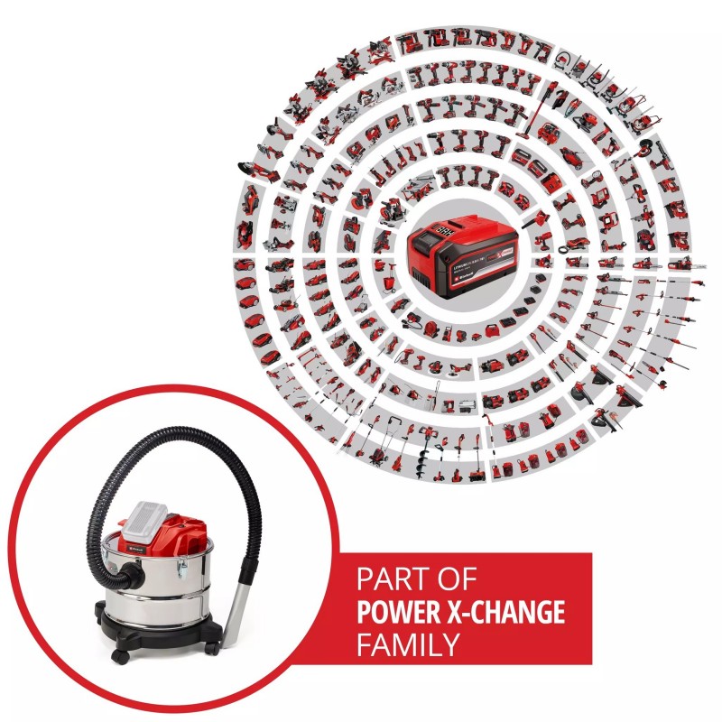 EINHELL ASPIRACENERE TE-AV 18/15 Li C-Solo