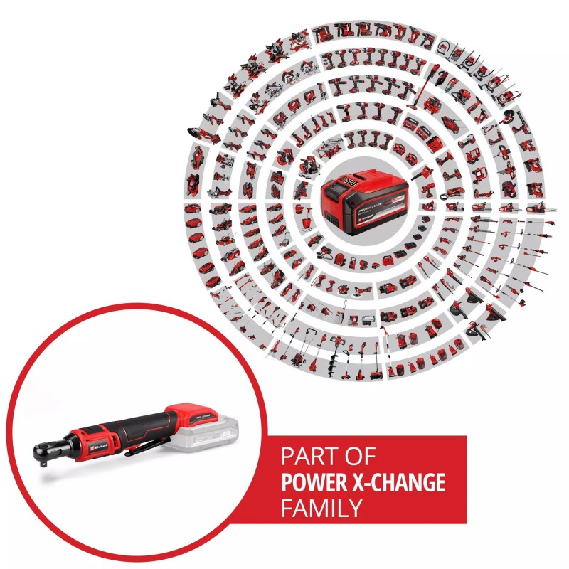 EINHELL AVVITATORE A CRICCHETTO A BATTERIA TE-RW 18/60 Li-Solo