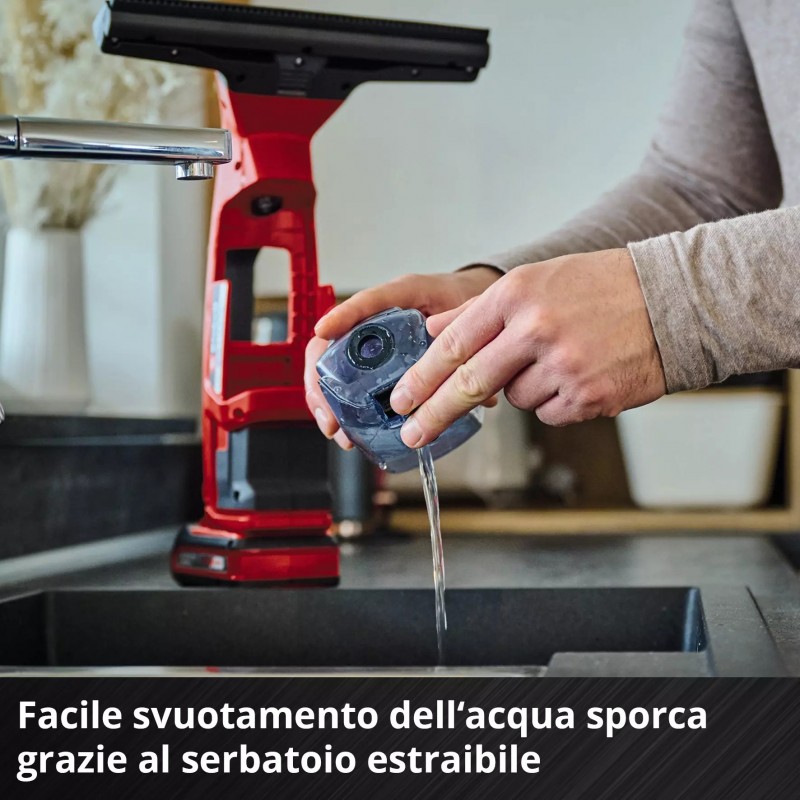 EINHELL LAVAVETRI A BATTERIA BRILLIANTO