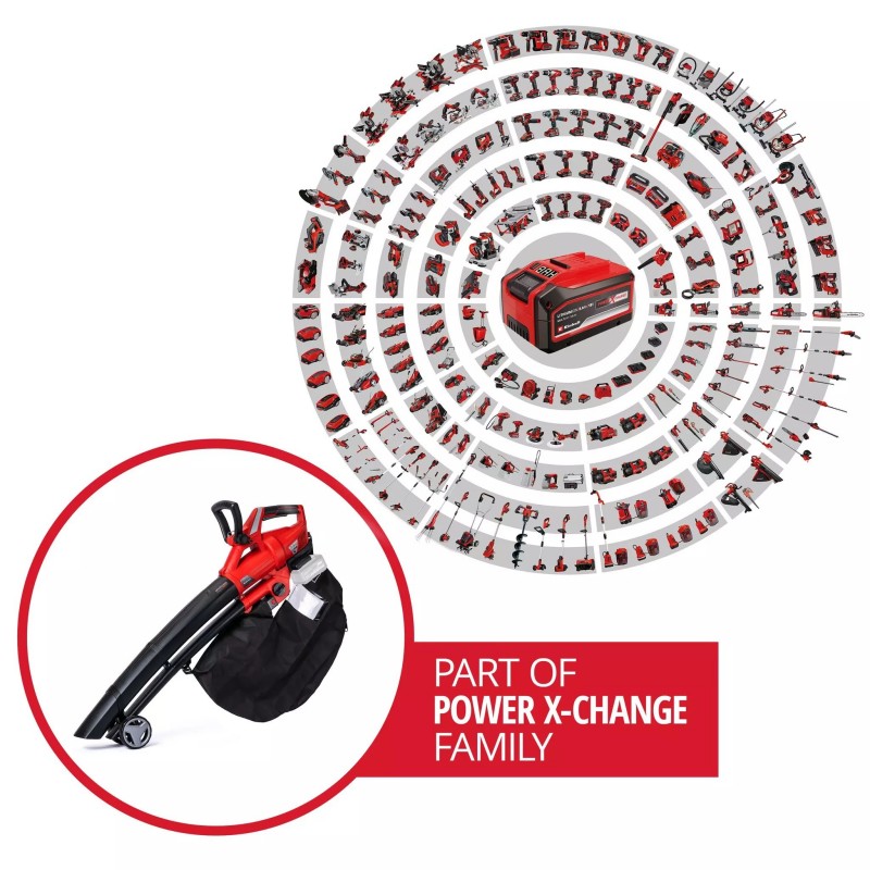 EINHELL SOFFIATORE E ASPIRATORE PER FOGLIE GE-CL 36 Li E-Solo