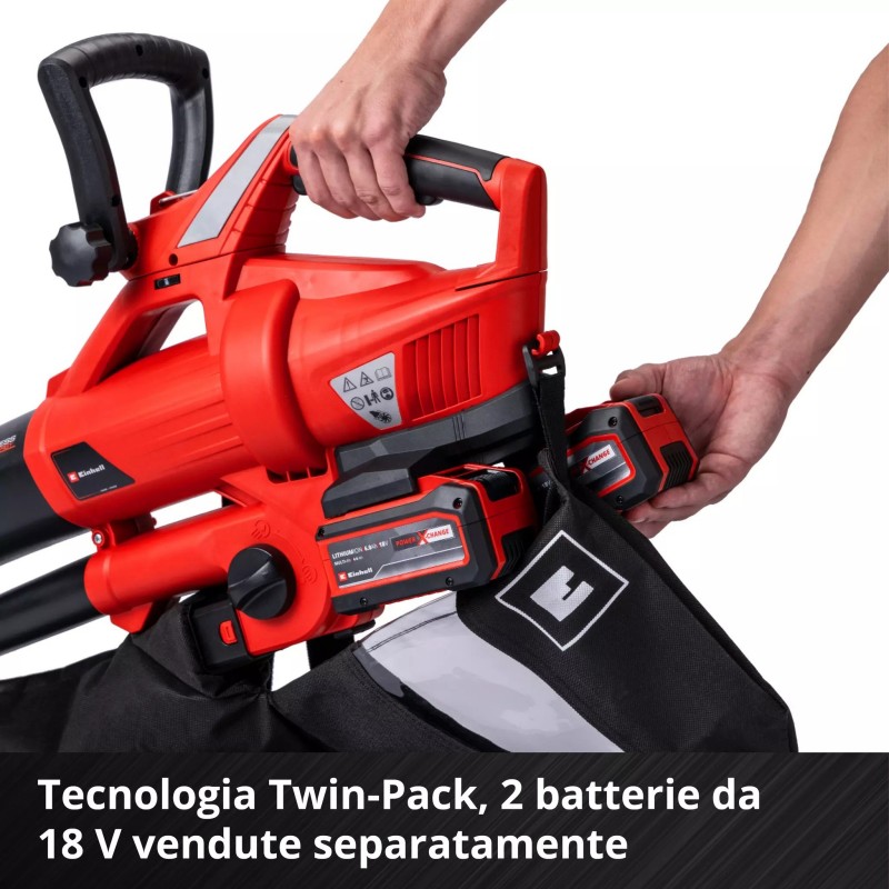 EINHELL SOFFIATORE E ASPIRATORE PER FOGLIE GE-CL 36 Li E-Solo