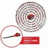 EINHELL SOFFIATORE PER FOGLIE A BATTERIA GC-CL 18 Li E Kit (1x2