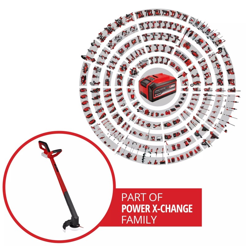 EINHELL TAGLIABORDI A BATTERIA GC-CT 18/2411 Li P-Solo