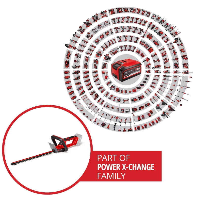 EINHELL TAGLIASIEPI A BATTERIA GC-CH 18/50 Li-Solo