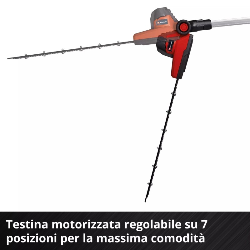 EINHELL TAGLIASIEPI TELESCOPICO A BATTERIA GC-HH 18/45 Li T-Solo