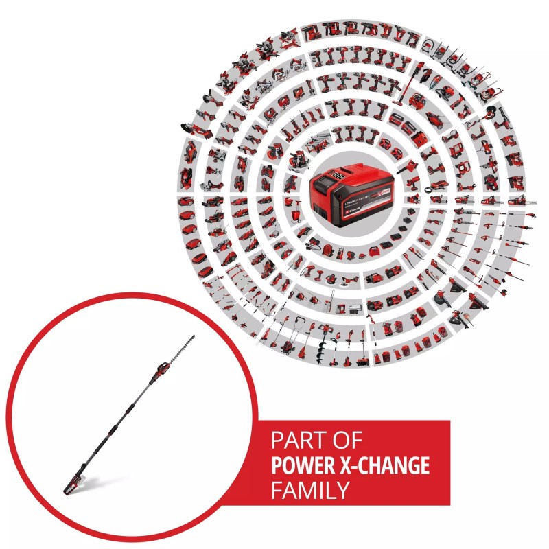 EINHELL TAGLIASIEPI TELESCOPICO GP-HH 18/50 Li T BL-Solo