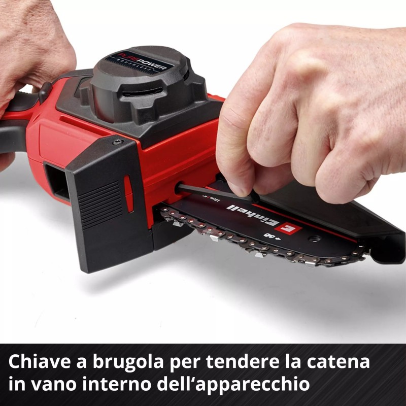 EINHELL MOTOSEGA A BATTERIA GE-PS 18/15 Li Bag Kit