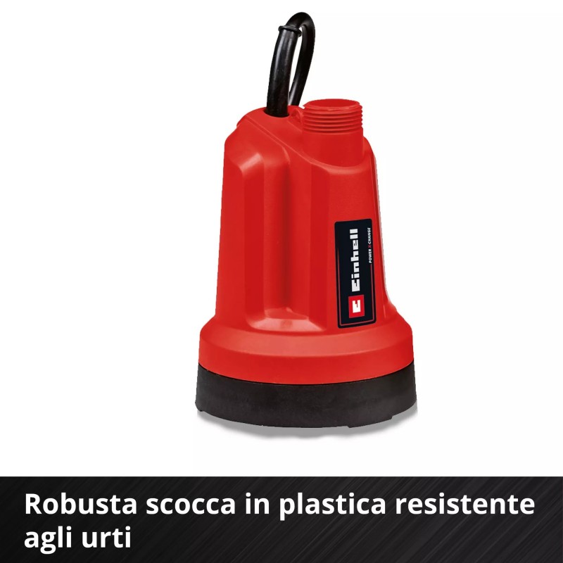 EINHELL POMPA PER ACQUE CHIARE A BATTERIA GE-SP 18 LL Li - Solo