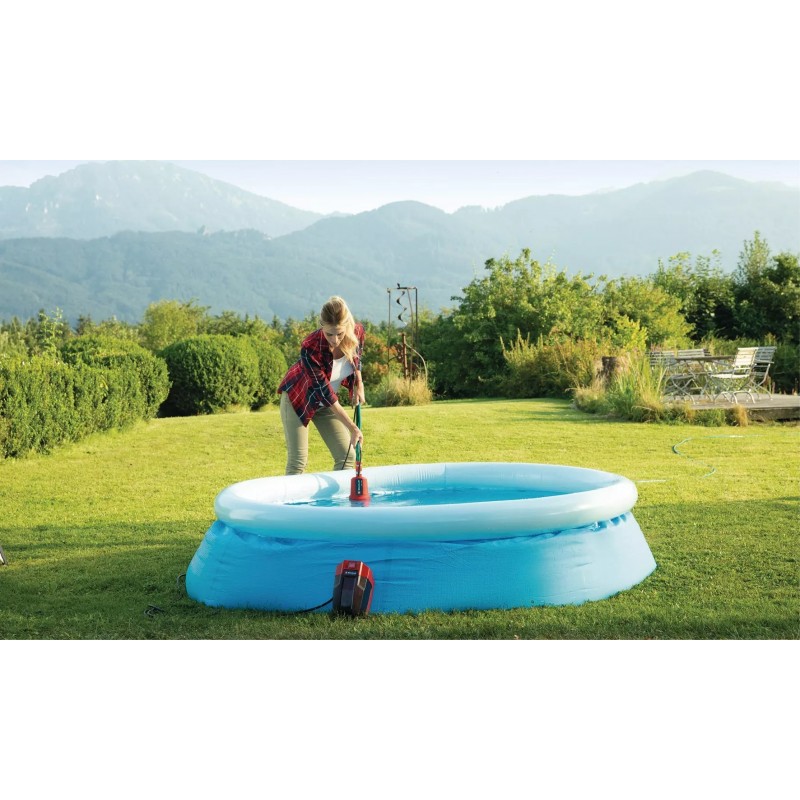 EINHELL POMPA PER ACQUE CHIARE A BATTERIA GE-SP 18 Li - Solo