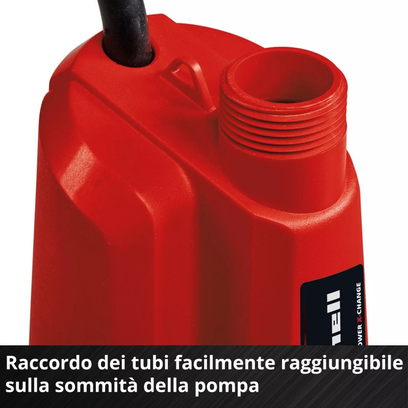 EINHELL POMPA PER ACQUE CHIARE A BATTERIA GE-SP 18 Li - Solo