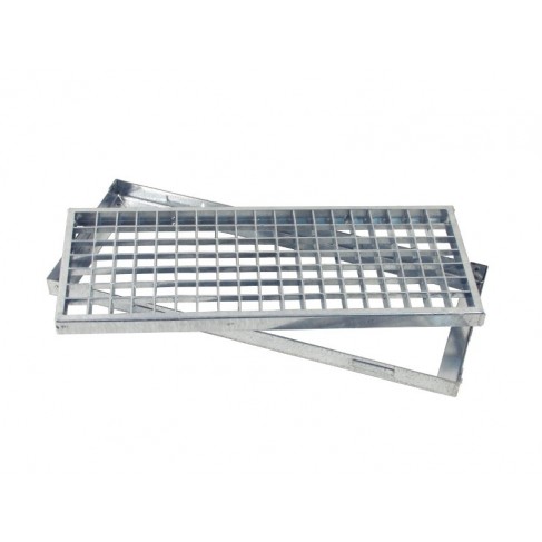 Griglia con telaio maglia Maggini 25x25 mm in acciaio zincato misura 350x350 mm (2 pezzi disponibili)