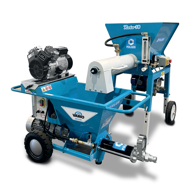 POLIERI Vario – Pompa intonacatrice compatta Polieri - 2