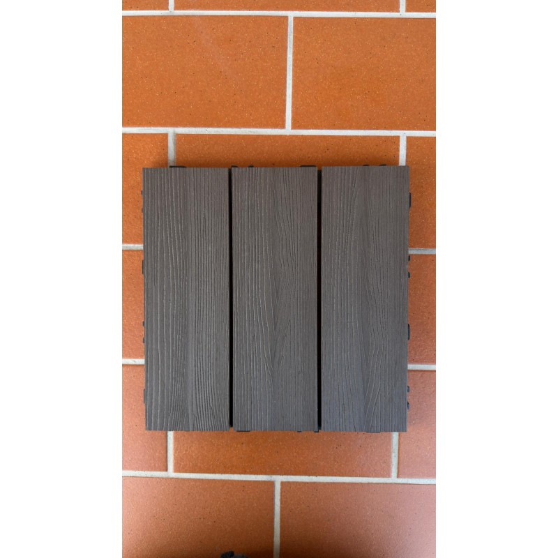 DAKOTA - Mattonella WPC Brown, sistema a incastro (confezione 6 pz) Dakota - 2