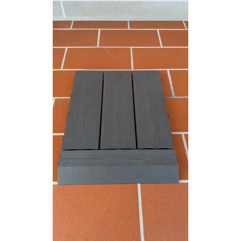 DAKOTA - Scivolo rampa WPC Smoke per piastrella (1 pz) Dakota - 3