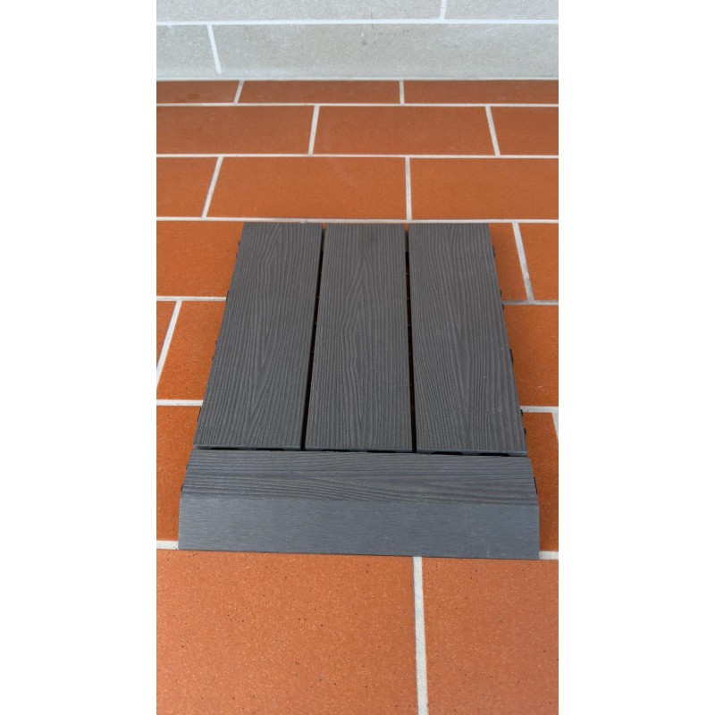 DAKOTA - Scivolo rampa WPC Smoke per piastrella (1 pz) Dakota - 4