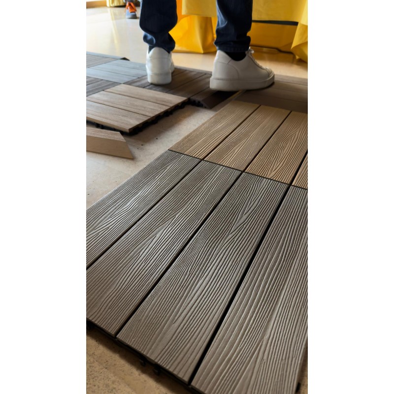 DAKOTA - Scivolo rampa WPC Gold per piastrella (1 pz) Dakota - 2