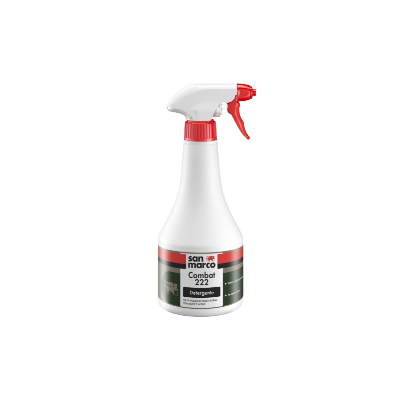 Detergente antimuffa risanante Combat 222 San Marco per interni ed esterni (Flacone da 0.5 o 5Lt)
