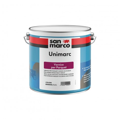 Vernice per parquet Unimarc San Marco finitura semilucida (Secchio da 10 Litri)