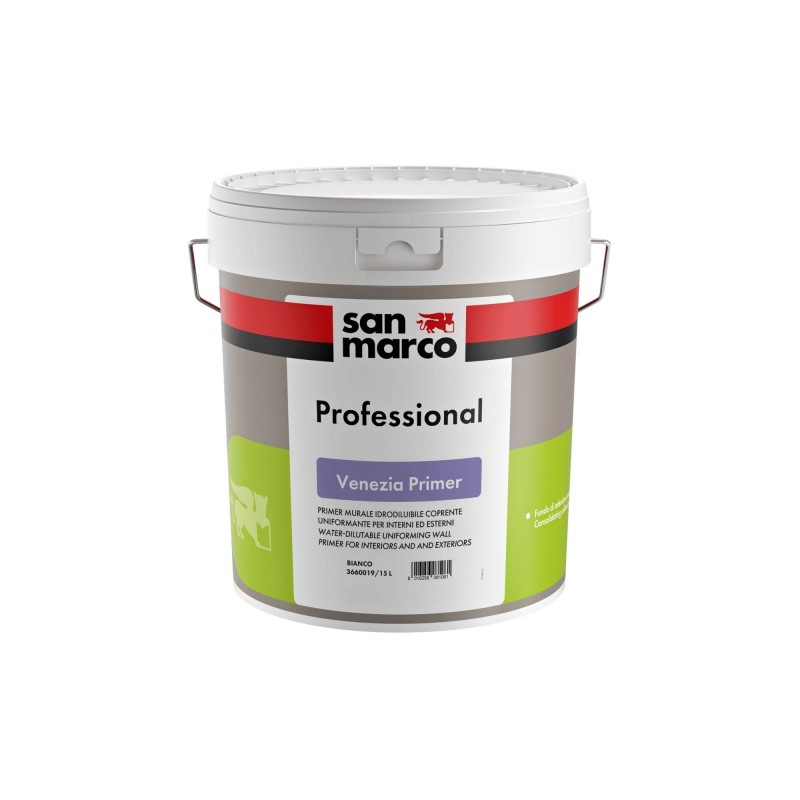 Primer murale idrodiluibile Venezia primer San Marco per interni ed esterni (Secchio 15 Litri)