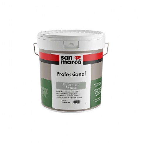 Idropittura acrilica San Marco ELASTOMARC antialga per esterno (Secchio 15 Litri)