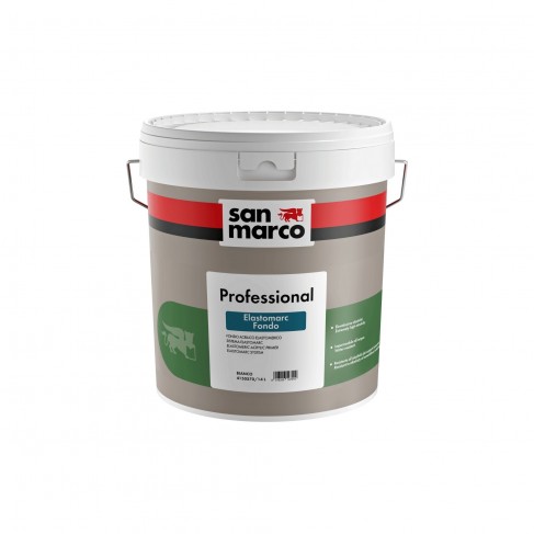 Fondo acrilico liscio San Marco ELASTOMARC riempitivo per esterno (Secchio 15 Litri)