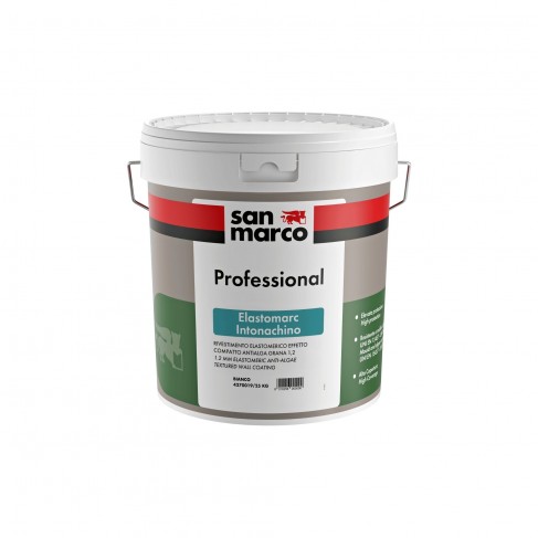 Intonachino compatto San Marco ELASTOMARC grana 1,2 antialga per esterno (Secchio 25Kg)