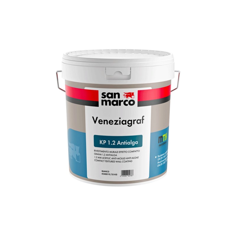 Rivestimento murale San Marco Veneziagraf effetto spatolato Grana 1,2 (Secchio 25Kg)