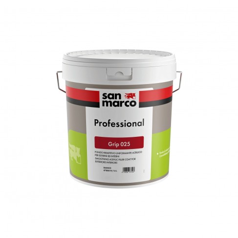 Fondo riempitivo uniformante Grip 025 San Marco per interni ed esterni (Secchio 5 o 15 Litri)