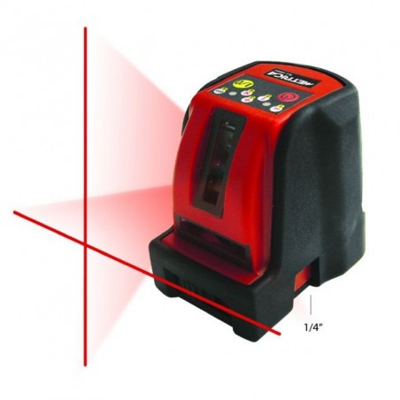 Livella laser rossa Metrica con supporto a molla 89271