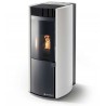 Stufa Garda 9 CS Thermos a pellet con bruciatore autopulente, Metallo Bianco, a fumi posteriore/superiore, 10,1kW CS Thermos - 1