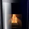 Stufa Garda 9 CS Thermos a pellet, vetro panoramico curvato
