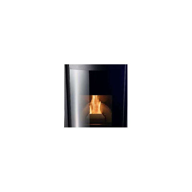 Stufa Garda 9 CS Thermos a pellet, vetro panoramico curvato