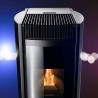 Stufa Garda 9 CS Thermos a pellet, ventilazione frontale silenziosa