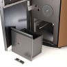 Stufa Garda 9 Plus CS Thermos a pellet, Ceramica Perla, capiente cassetto cenere