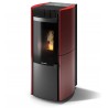 Stufa Garda 9 Plus CS Thermos a pellet, Ceramica Bordeaux, a fumi posteriore/superiore, 10,1kW