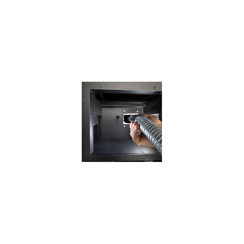 Stufa Garda 9 Plus CS Thermos a pellet, ceramica nero, facile pulizia tubo scarico fumi