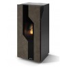 Stufa Sirmione 10 CS Thermos a pellet con bruciatore autopulente, Pietra Umbra, a fumi posteriore/superiore, 10,8kW