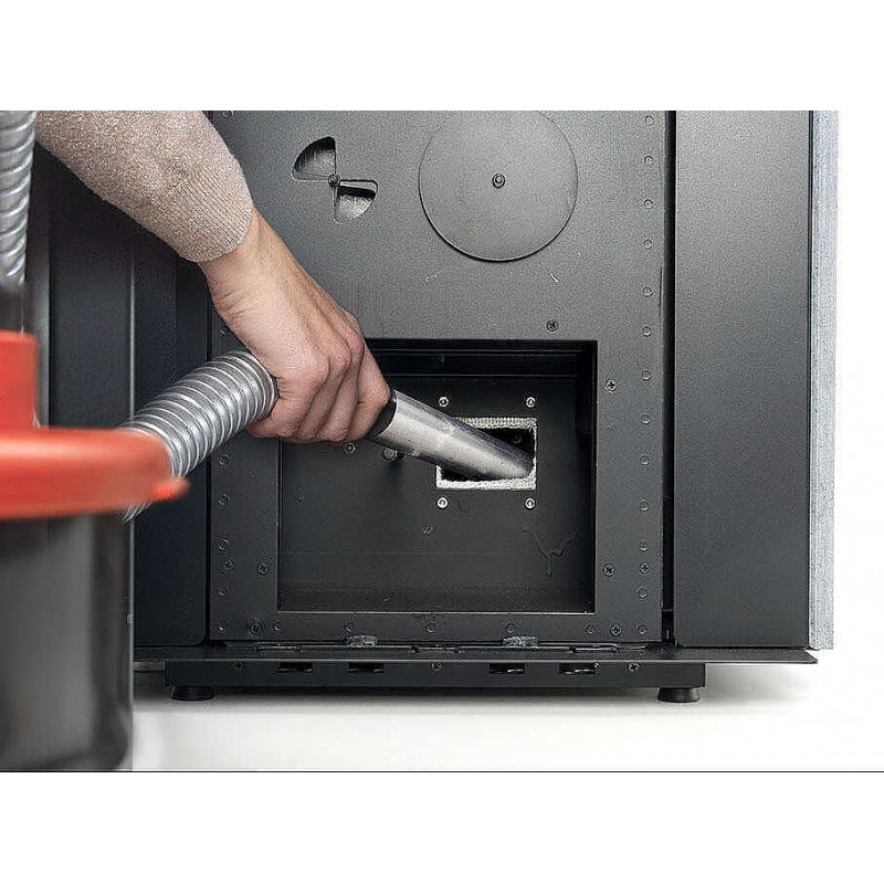 Stufa Sirmione 12 CS Thermos a pellet con bruciatore autopulente, facile pulizia tubo scarico fumi