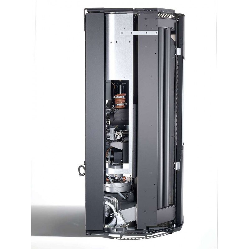 Stufa Arianna 10 CS Thermos a pellet con bruciatore autopulente, manutenzione ordinaria semplificata
