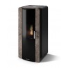 Stufa Firenze 12 CS Thermos a pellet con bruciatore autopulente, Pietra Umbra, a fumi posteriore/superiore, 13,2kW