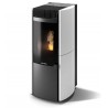 Stufa Garda 9 Stagna CS Thermos a pellet, Metallo Bianco, a fumi posteriore/superiore, 10,1kW