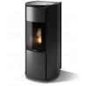 Stufa Arianna 10 Plus Stagna CS Thermos a pellet, Ceramica Nero, a fumi posteriore/superiore, 10,8kW