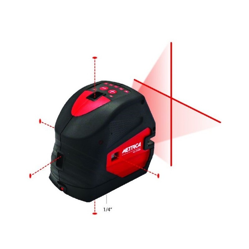 Livella Metrica laser rossa o verde CR su 5 punti Livella Metrica laser rossa o verde CR su 5 punti