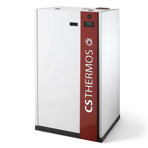 Caldaia Lyra 19 CS Thermos a pellet con bruciatore autopulente, Metallo Bianco, 21,0kW
