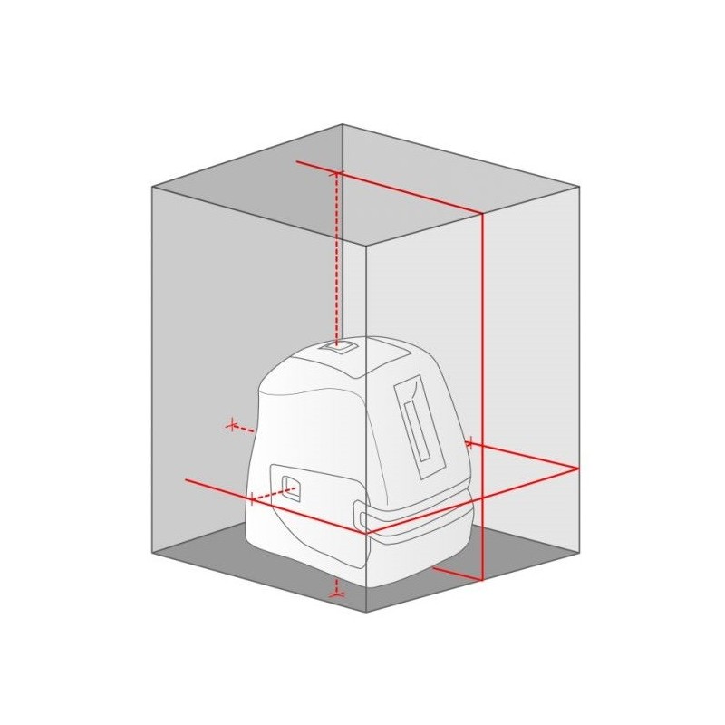 Funzione con laser rosso Funzione con laser rosso