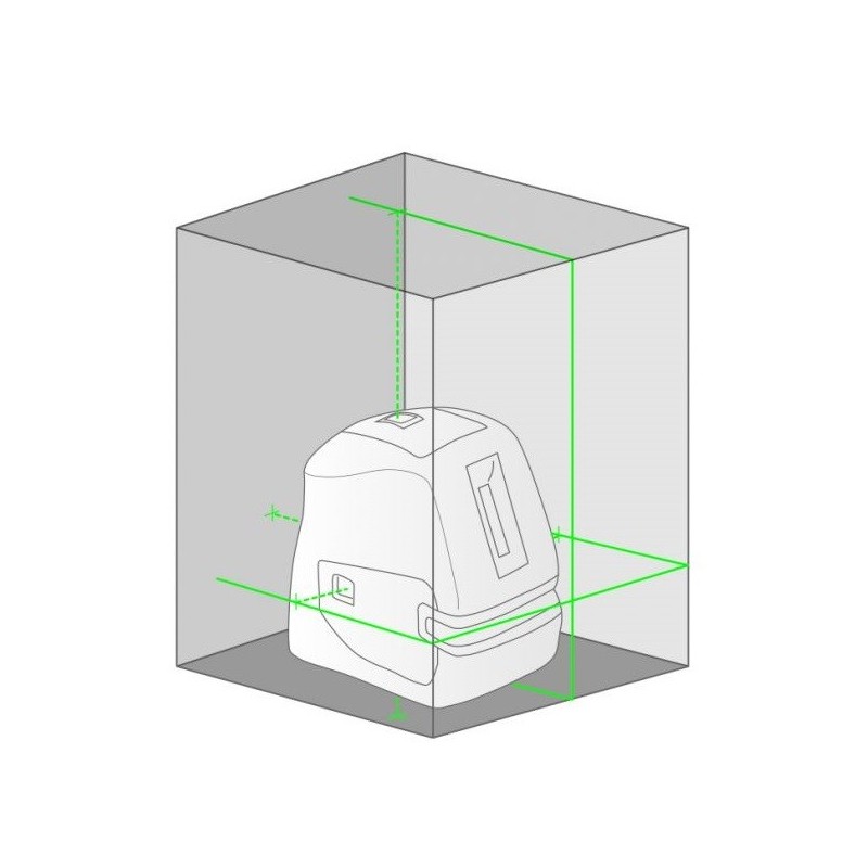 Funzione laser verde Funzione laser verde